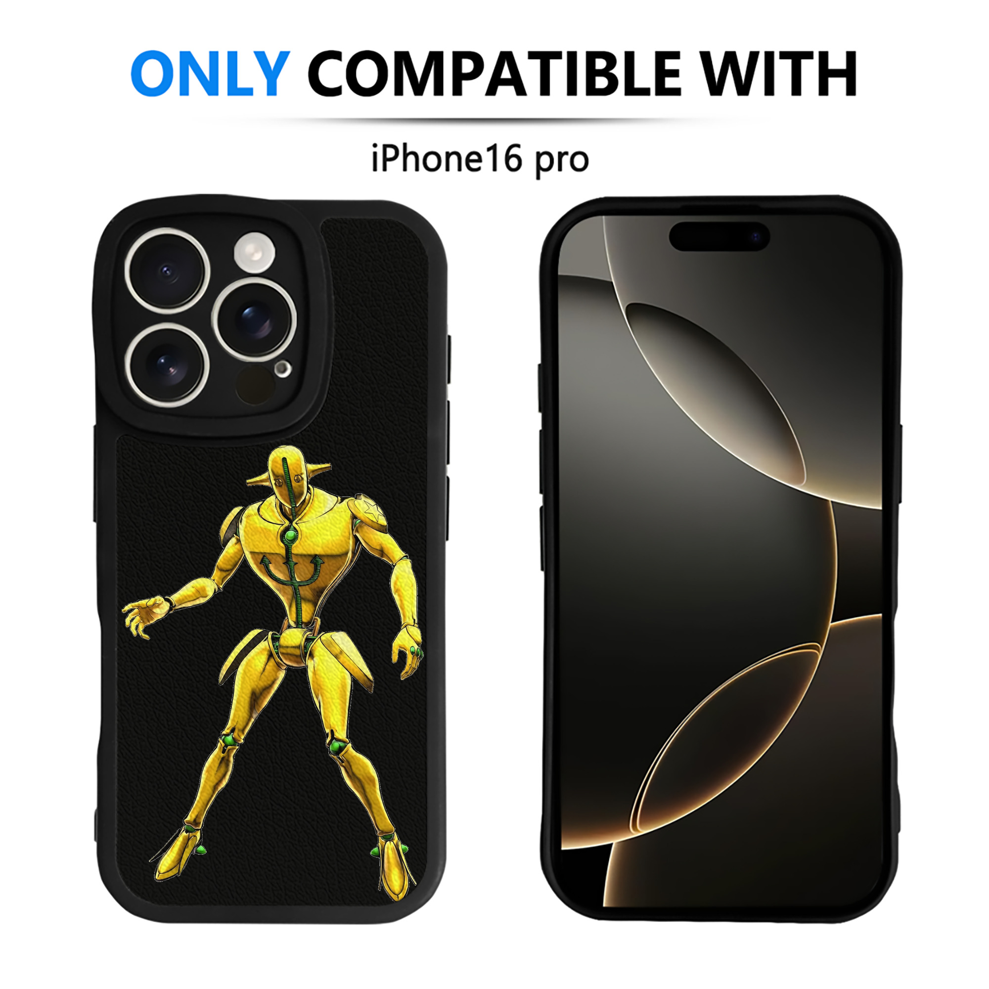（画像用） ジョジョの奇妙な冒険 JoJo's Bizarre Adventure 【iPhone 16シリーズ対応】シリコンスマホケース（レザー調） 材質：シリコン